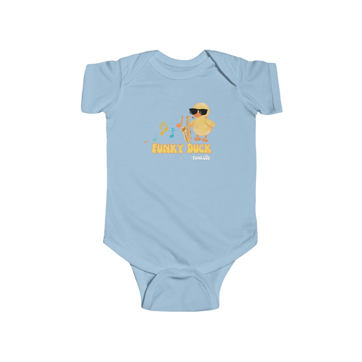 Funky Duck Cute Infant Fine Jersey Bodysuit