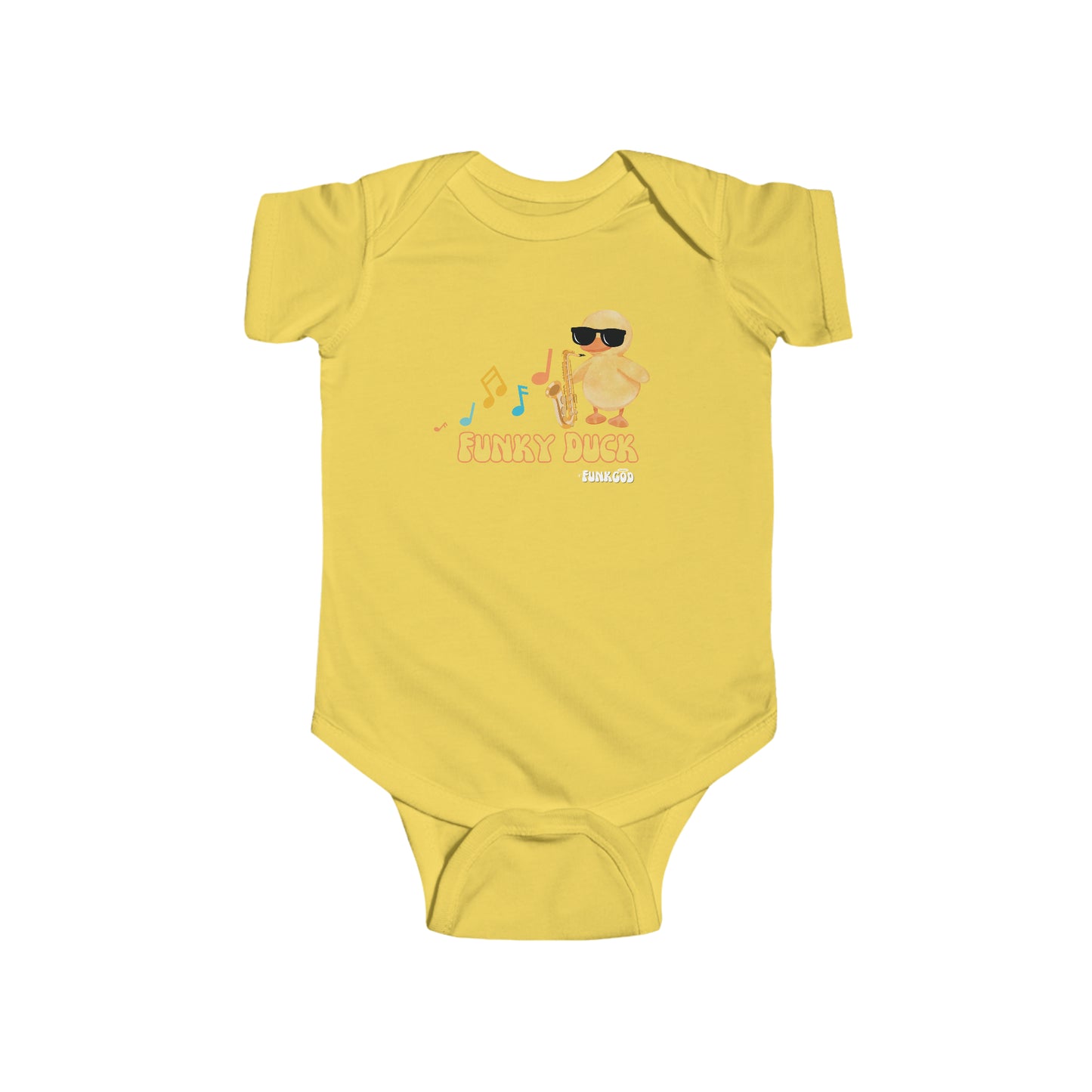 Funky Duck Cute Infant Fine Jersey Bodysuit