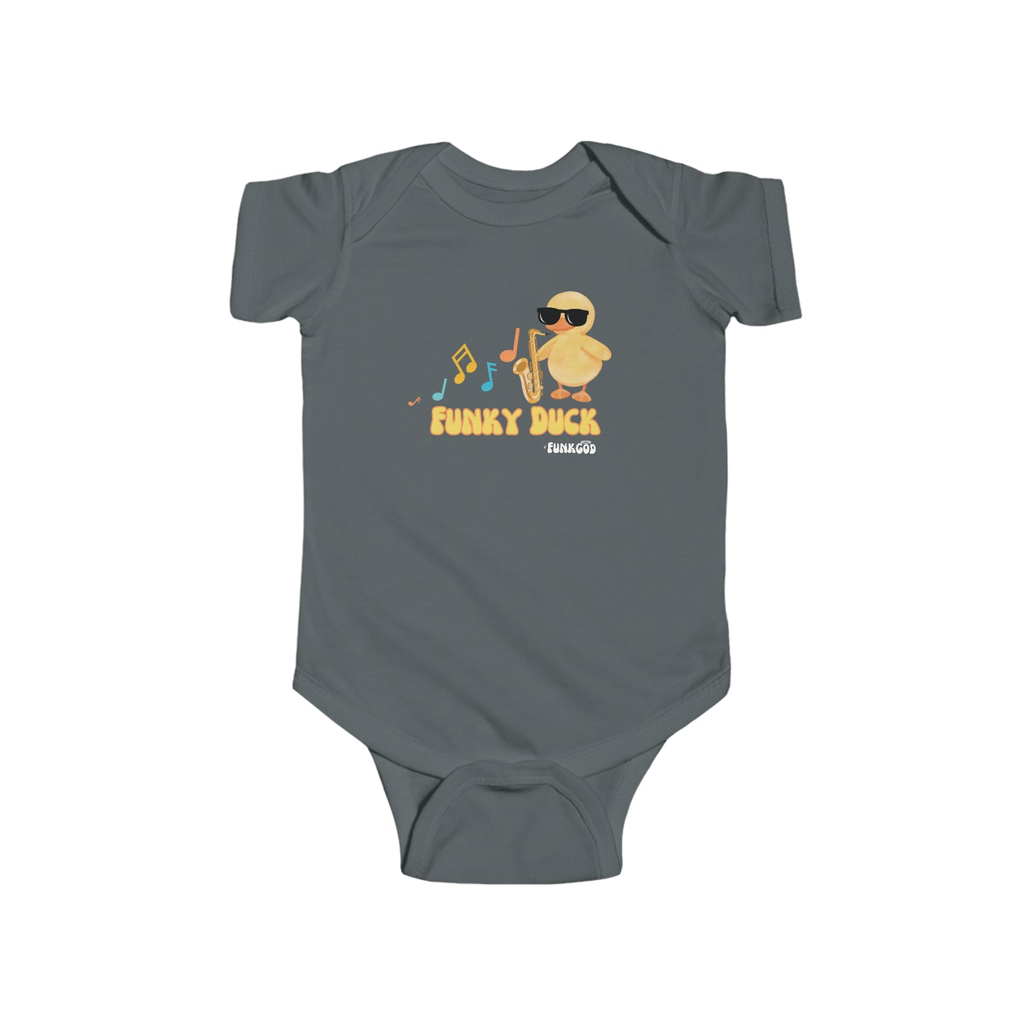 Funky Duck Cute Infant Fine Jersey Bodysuit