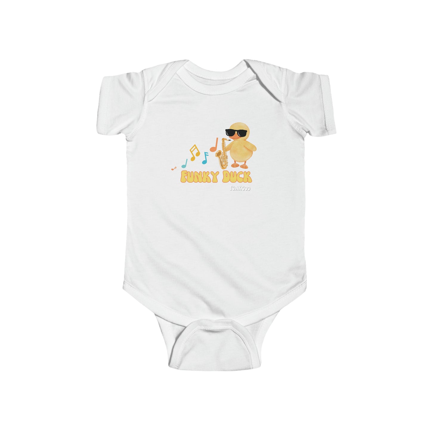 Funky Duck Cute Infant Fine Jersey Bodysuit