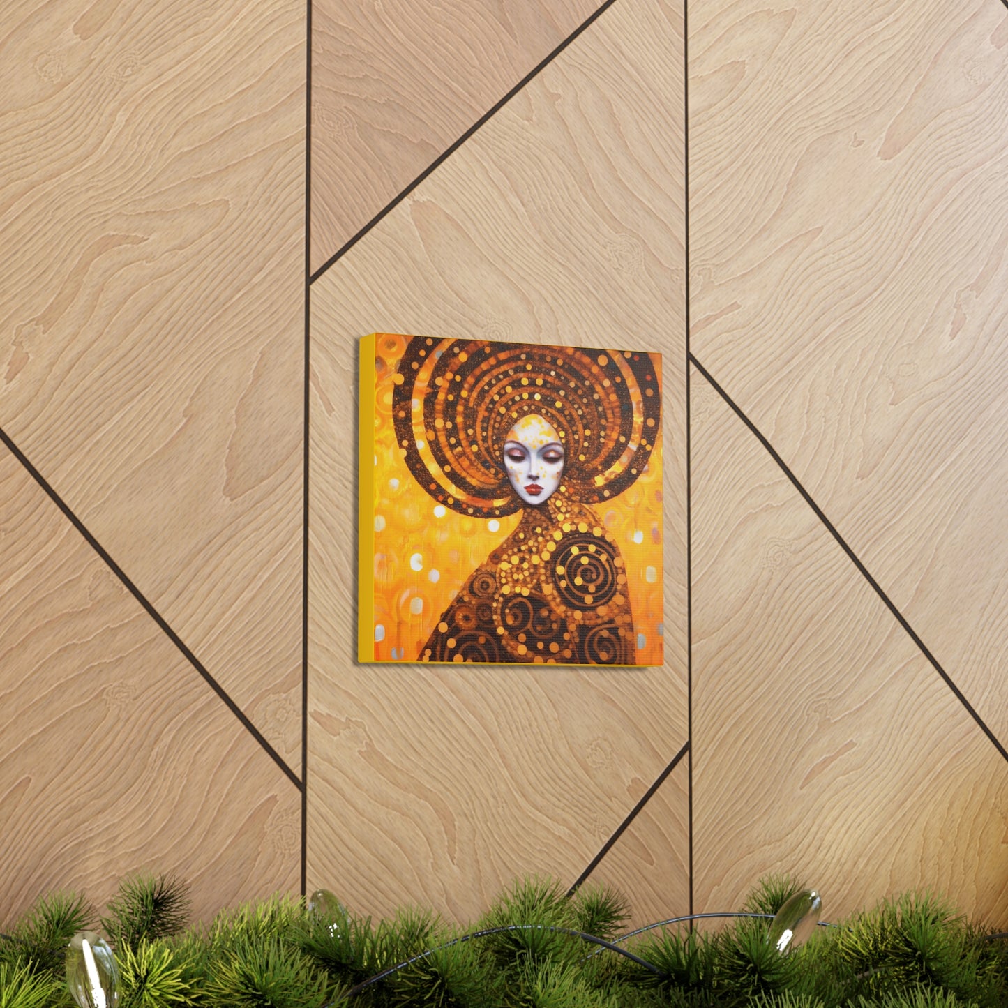 Gustav Klimt Fertility Goddess Headdress Fine Art Print Canvas Wall Art