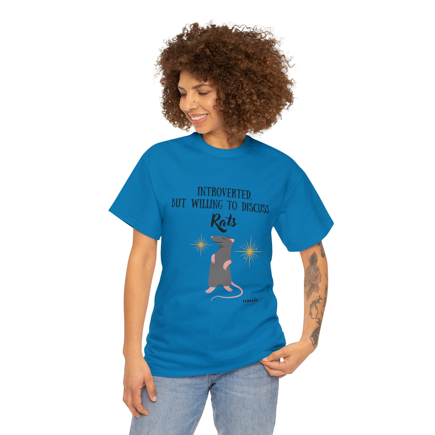 Rat Lover Unisex T-Shirt "Introverted But Willing to Discuss Rats"