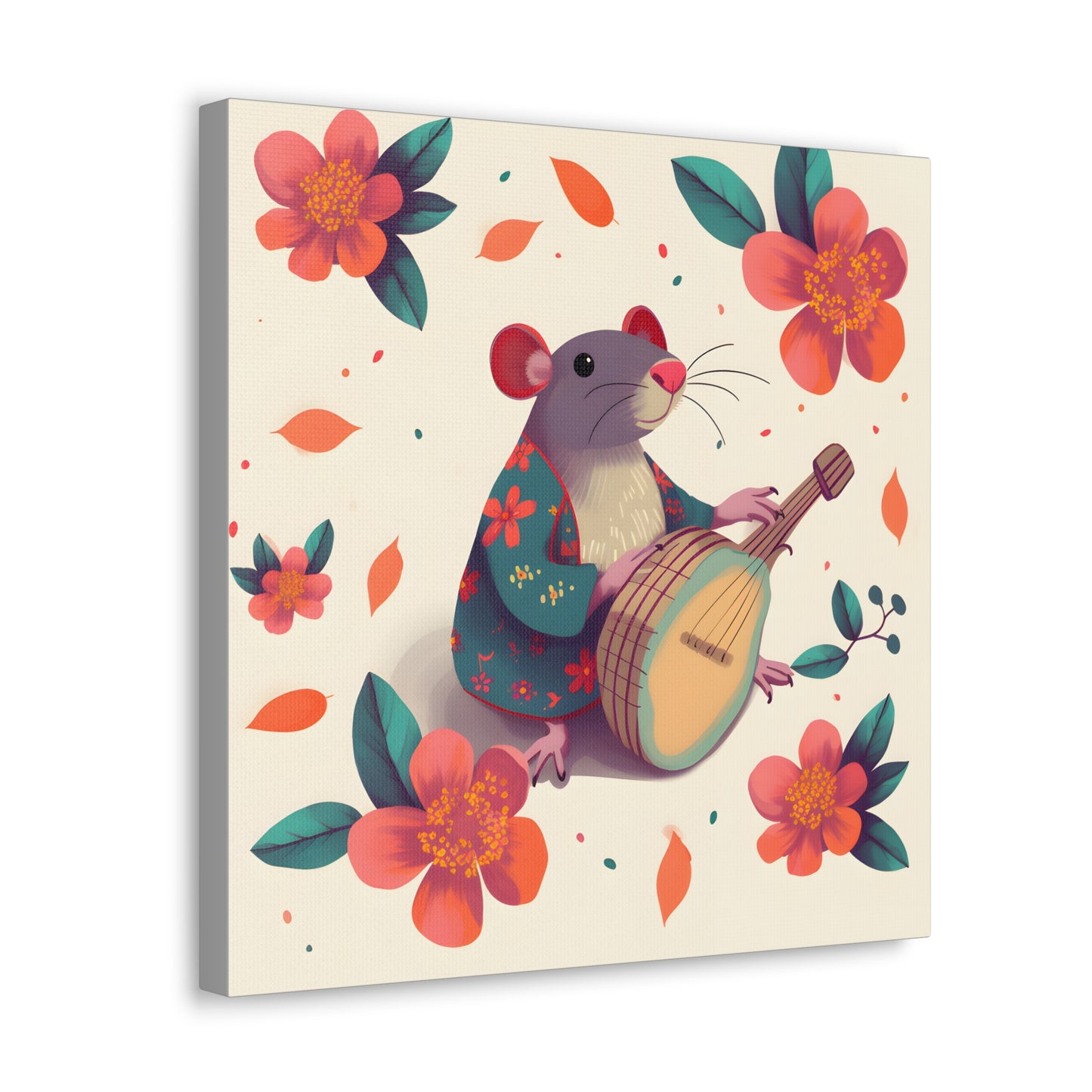 Bohemian Rat Fine Art Print Canvas Wall Art