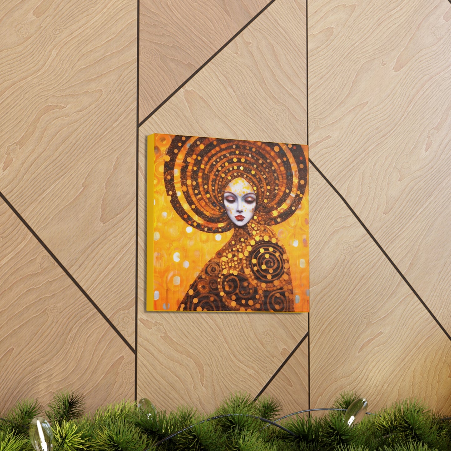 Gustav Klimt Fertility Goddess Headdress Fine Art Print Canvas Wall Art