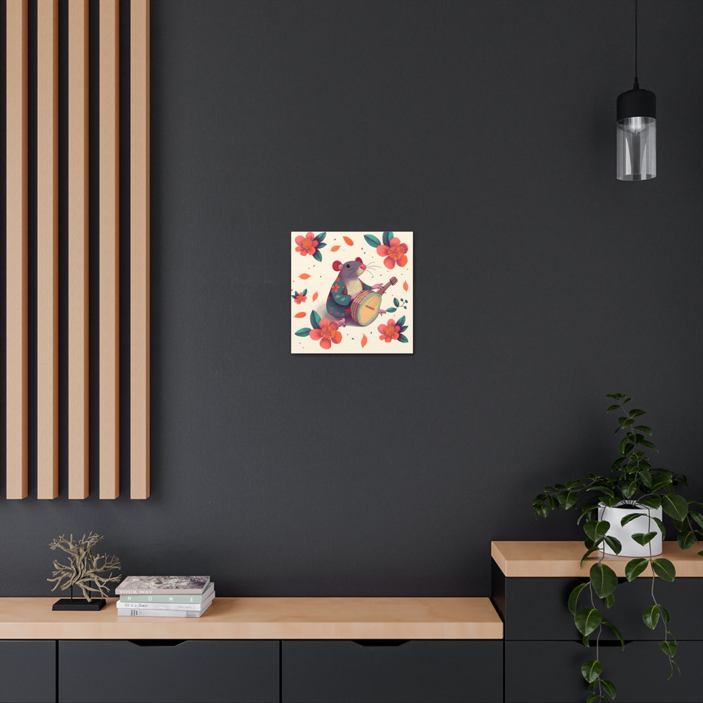 Bohemian Rat Fine Art Print Canvas Wall Art