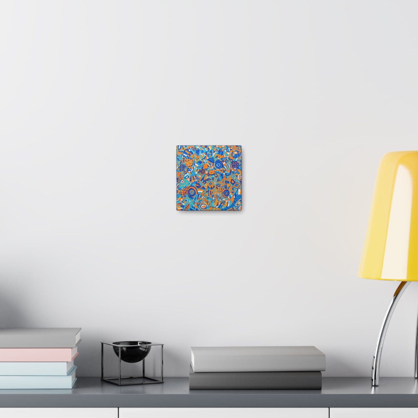Orange and Blue "Milwaukee Soul" Canvas Wall Art