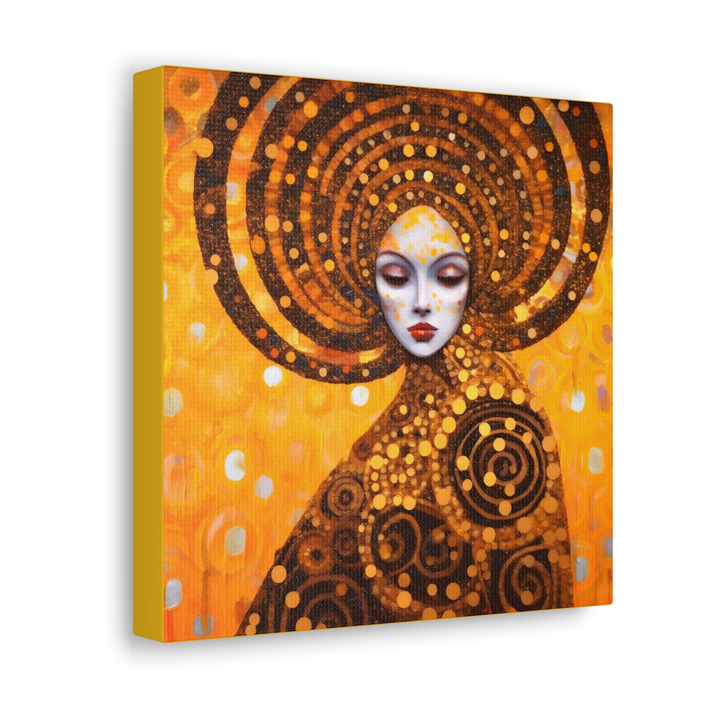 Gustav Klimt Fertility Goddess Headdress Fine Art Print Canvas Wall Art