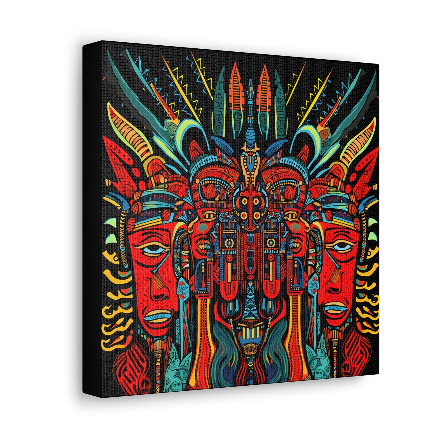 Trippy Devil Fine Art Print Canvas Wall Art
