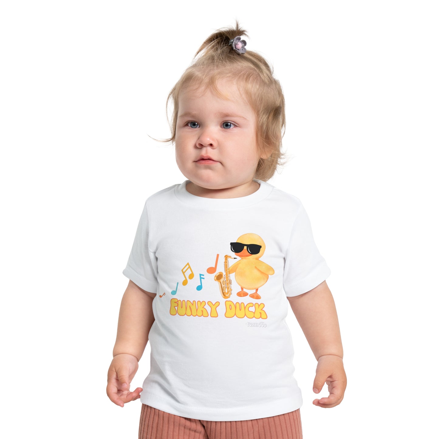 Funky Duck Cute Baby Short Sleeve T-Shirt