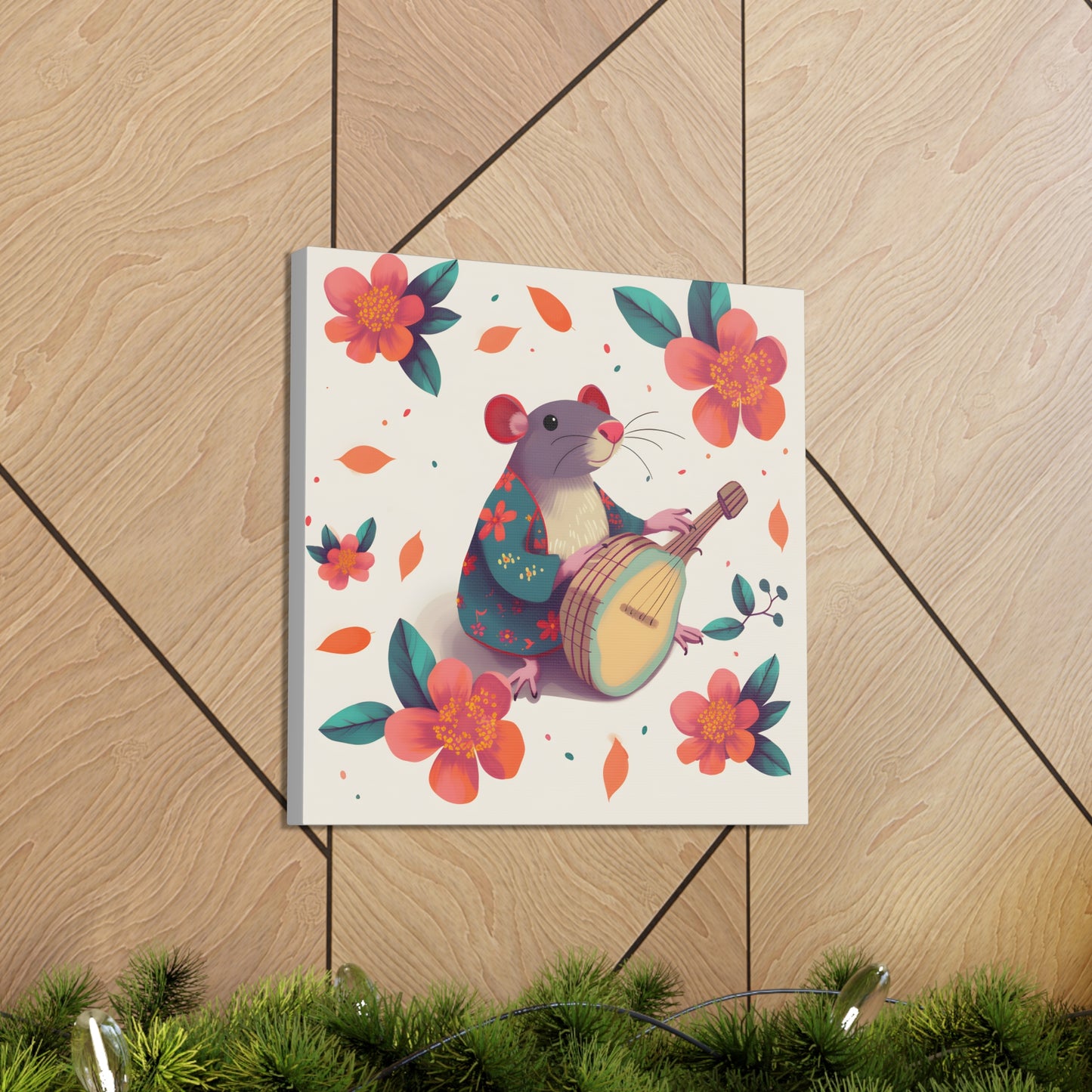 Bohemian Rat Fine Art Print Canvas Wall Art