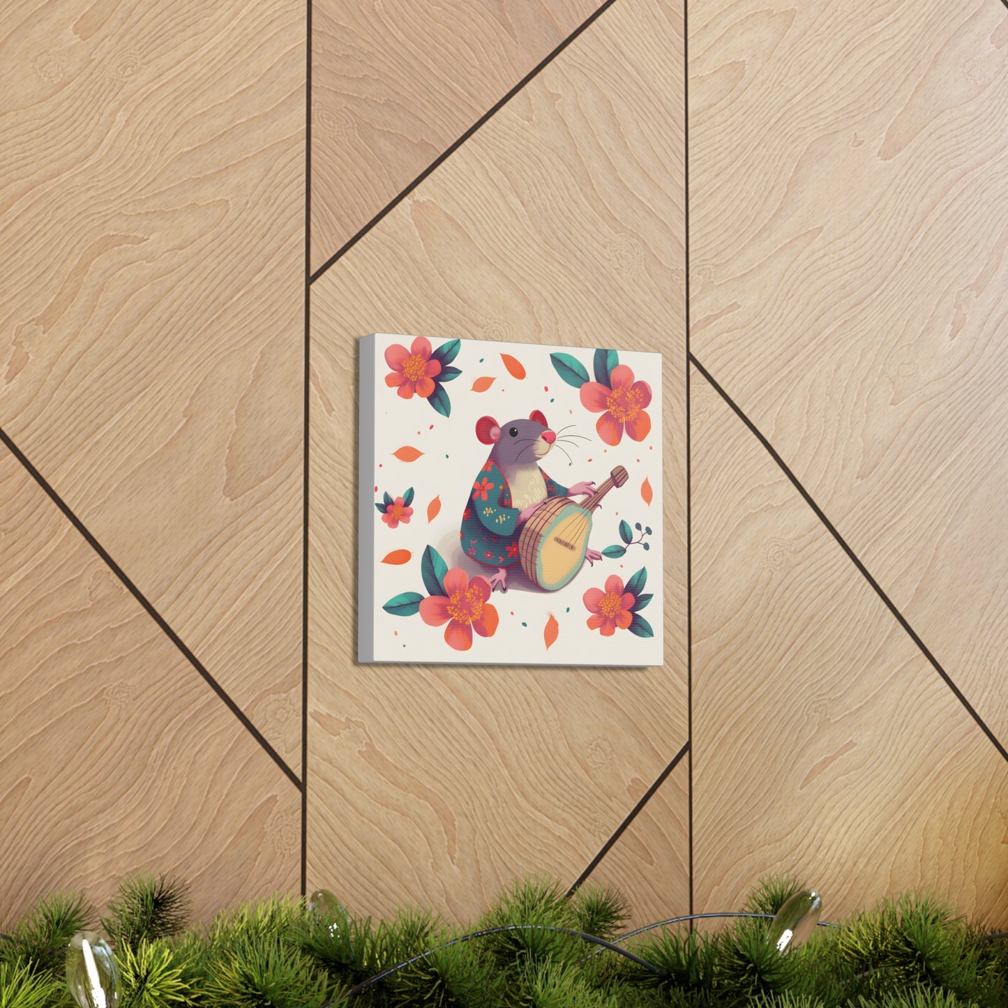 Bohemian Rat Fine Art Print Canvas Wall Art