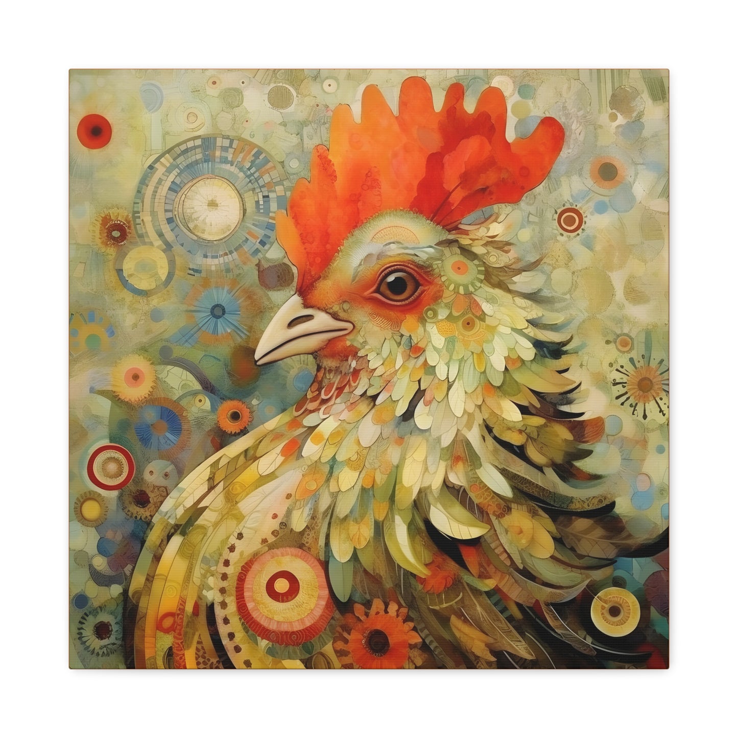 Rooster Guardian Fine Art Print Canvas Wall Art