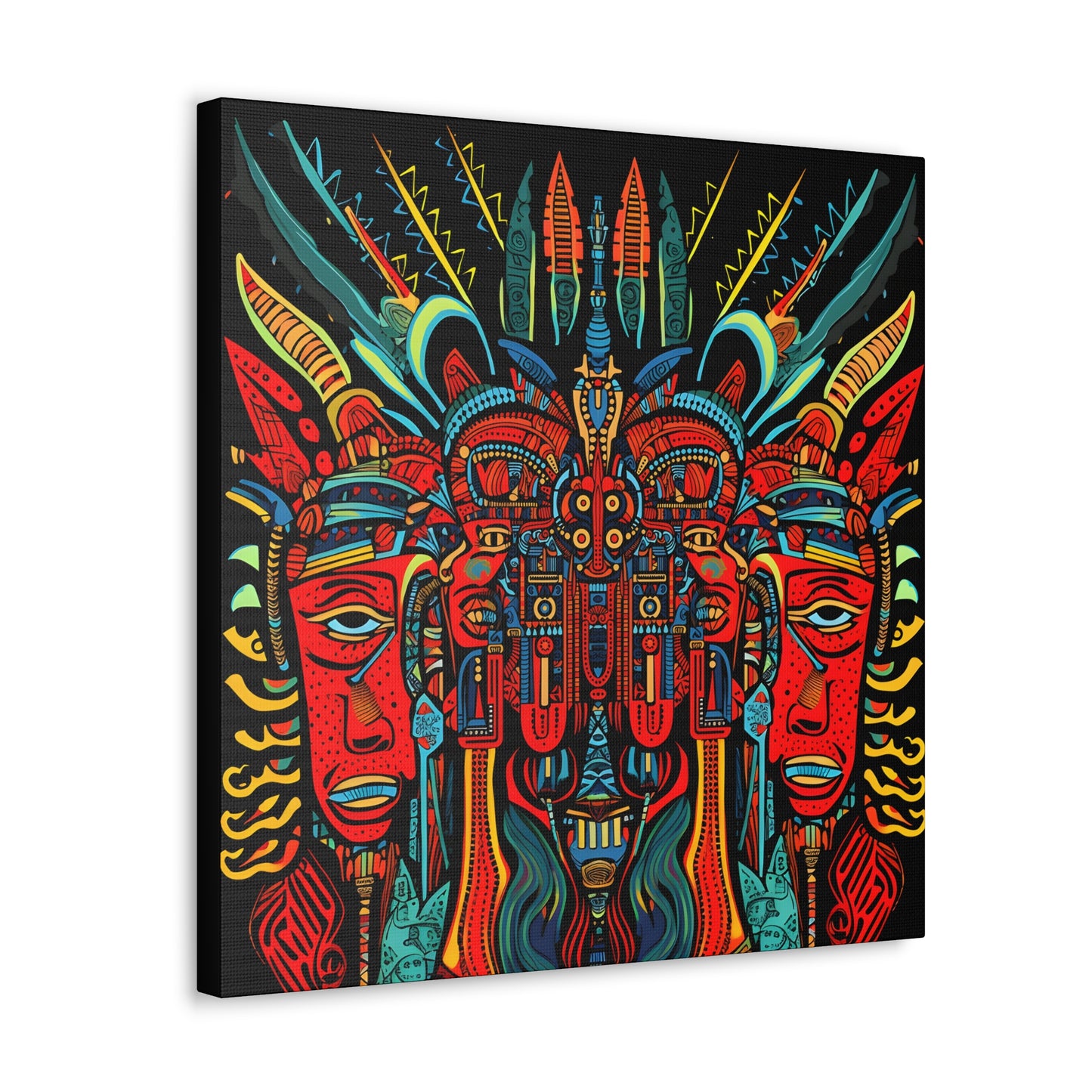 Trippy Devil Fine Art Print Canvas Wall Art