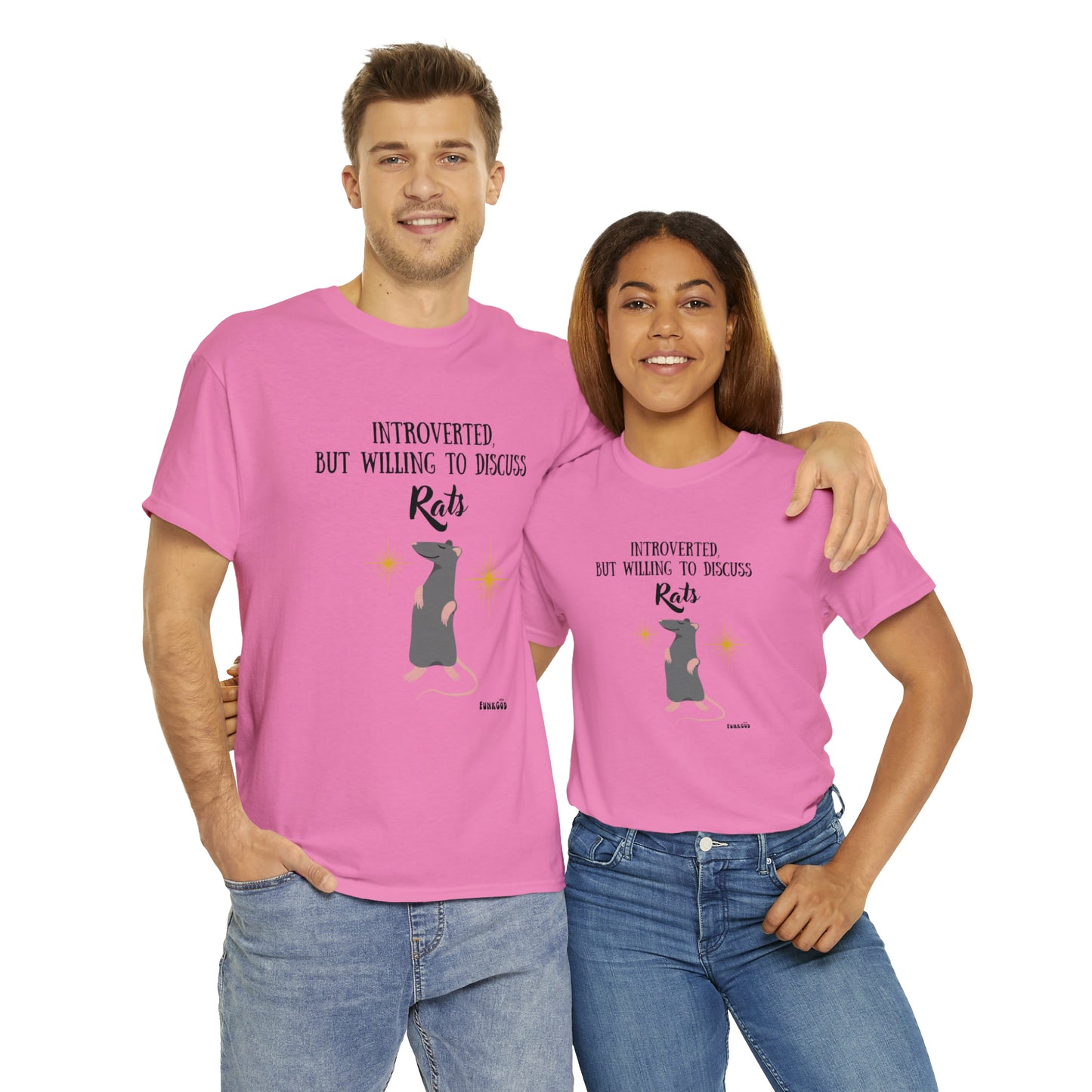 Rat Lover Unisex T-Shirt "Introverted But Willing to Discuss Rats"