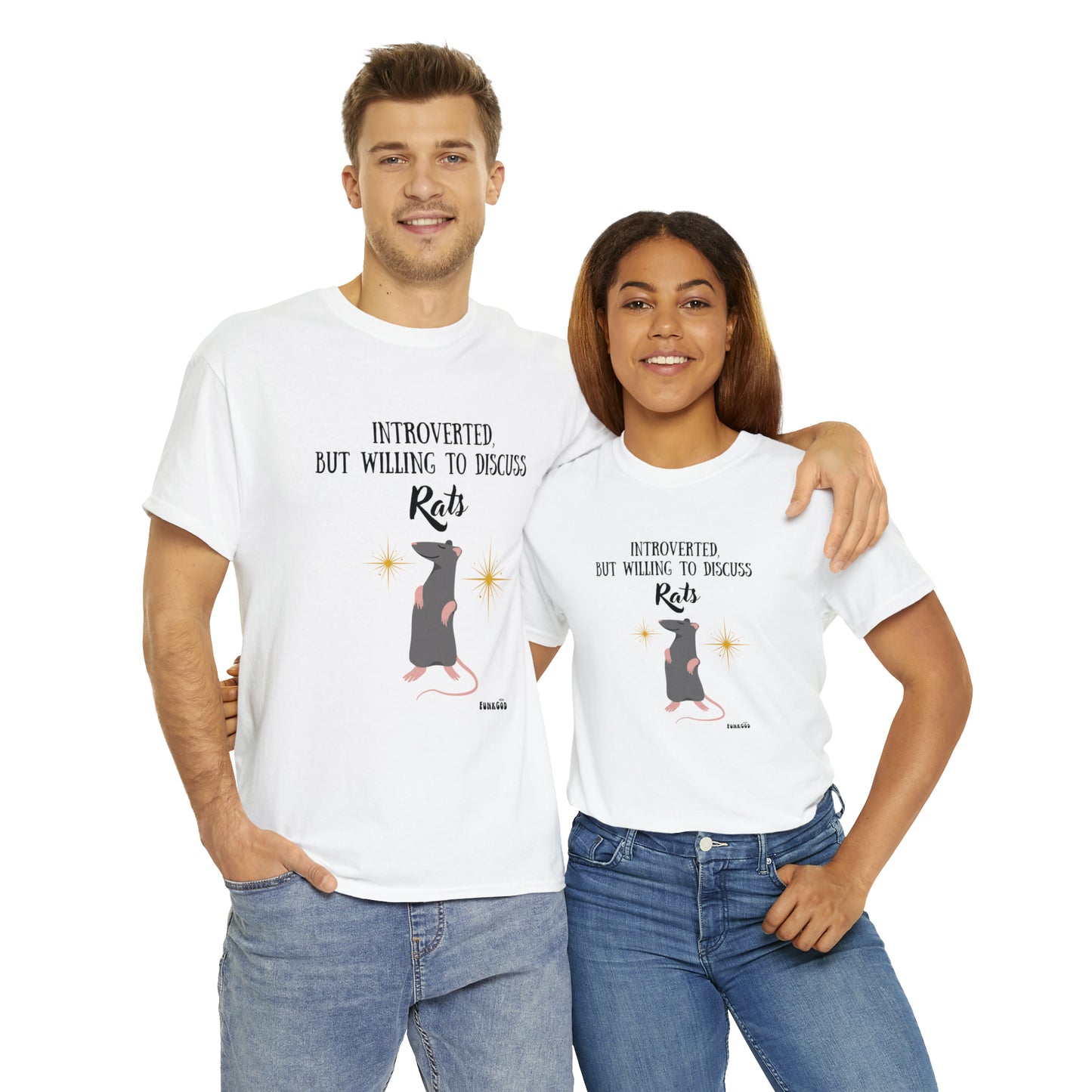Rat Lover Unisex T-Shirt "Introverted But Willing to Discuss Rats"
