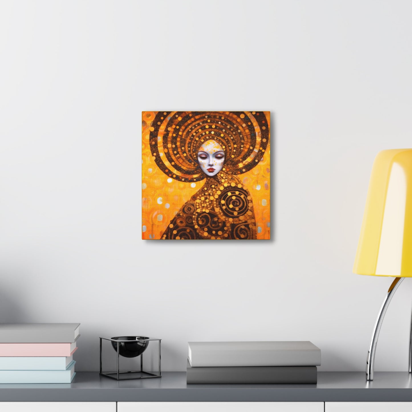 Gustav Klimt Fertility Goddess Headdress Fine Art Print Canvas Wall Art