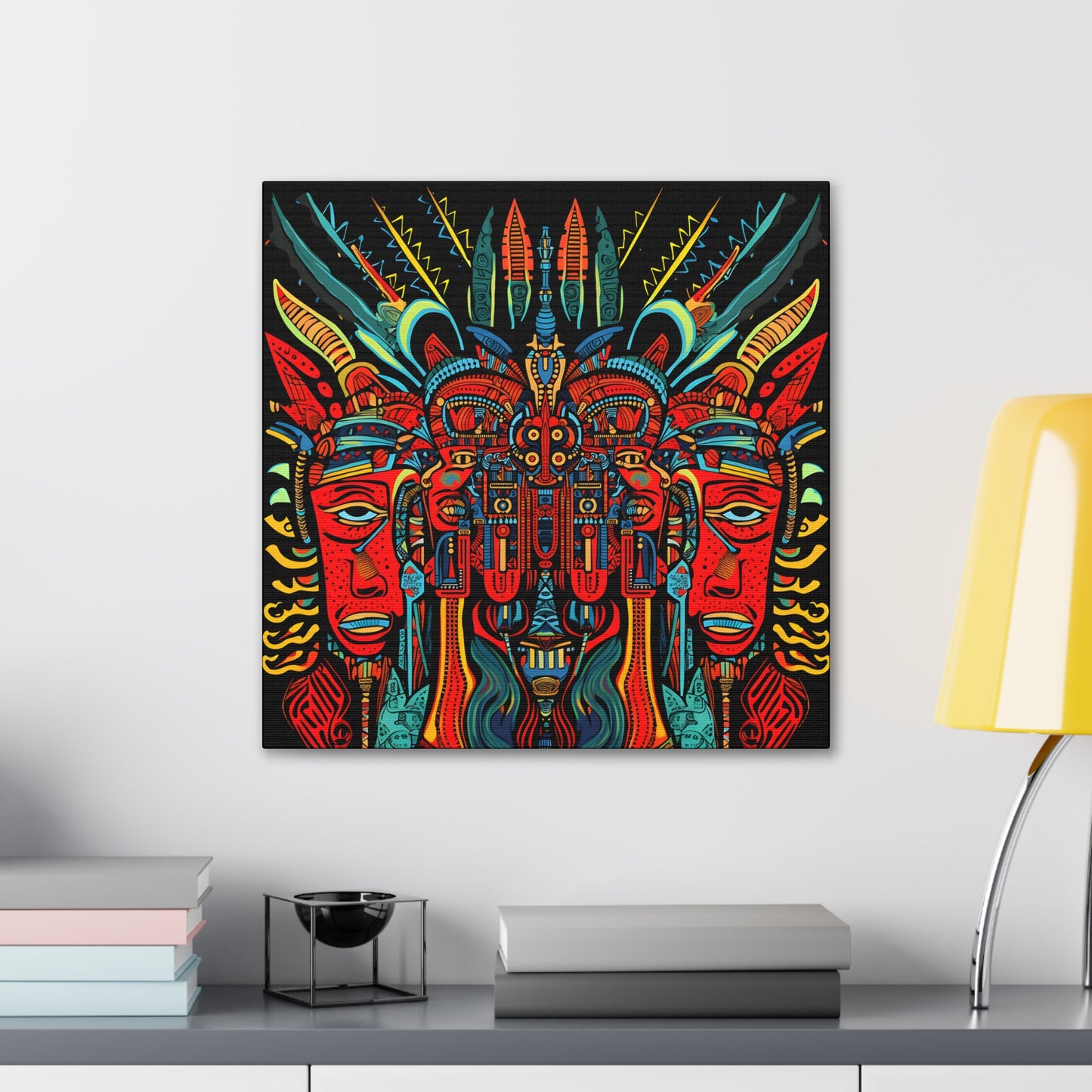 Trippy Devil Fine Art Print Canvas Wall Art