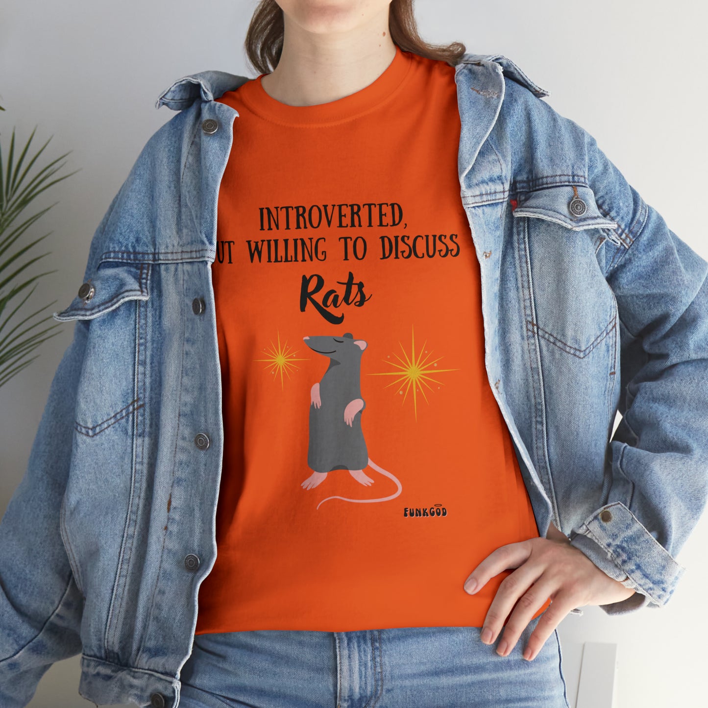 Rat Lover Unisex T-Shirt "Introverted But Willing to Discuss Rats"