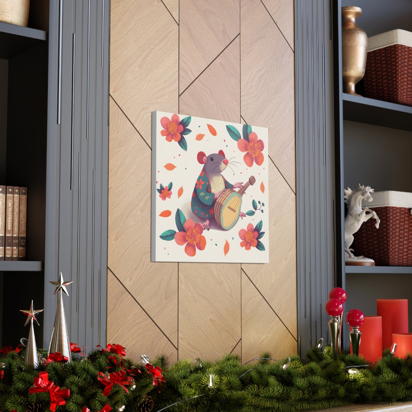 Bohemian Rat Fine Art Print Canvas Wall Art