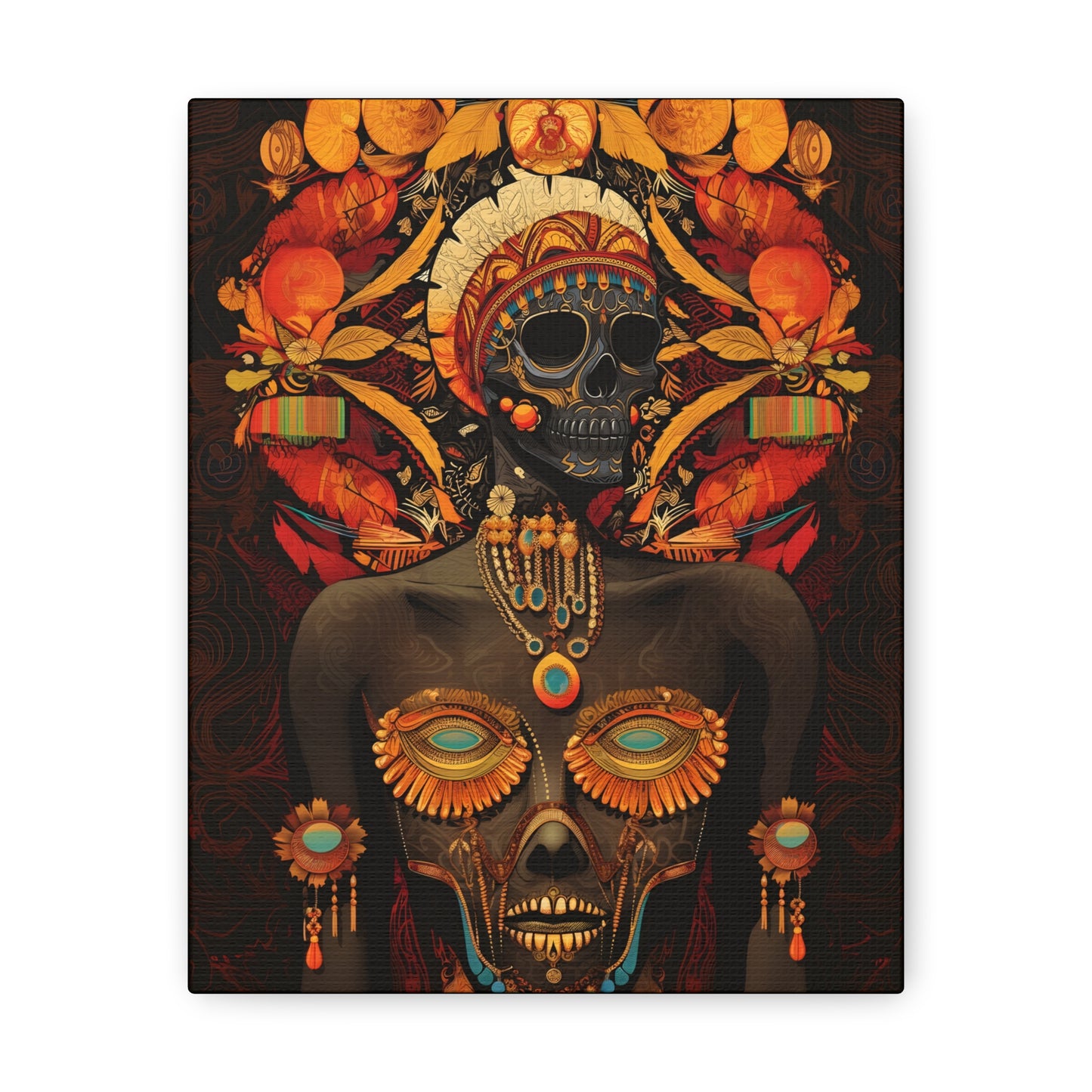 Voodoo Fertility Goddess Fine Art Print Canvas Wall Art