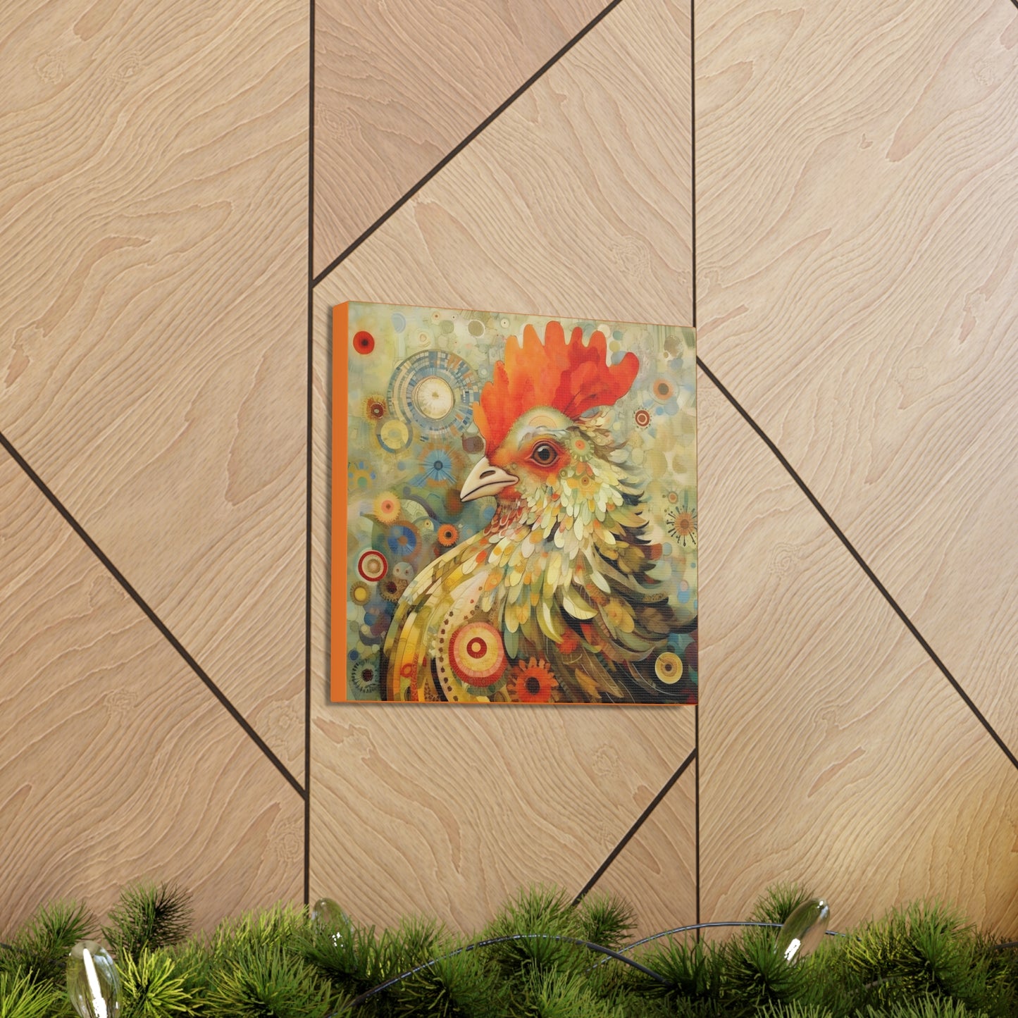 Rooster Guardian Fine Art Print Canvas Wall Art