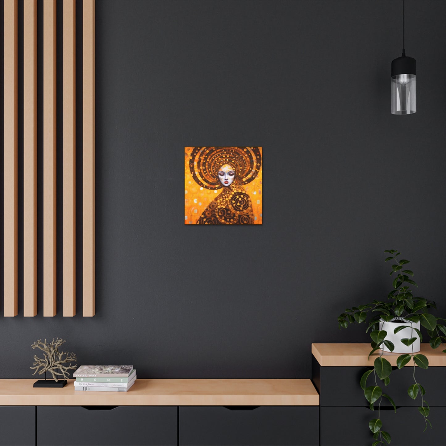Gustav Klimt Fertility Goddess Headdress Fine Art Print Canvas Wall Art