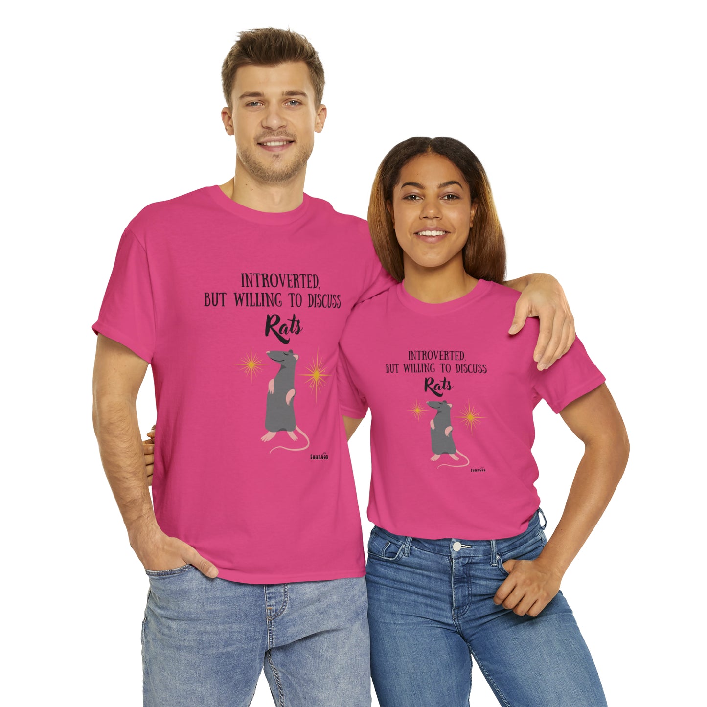 Rat Lover Unisex T-Shirt "Introverted But Willing to Discuss Rats"