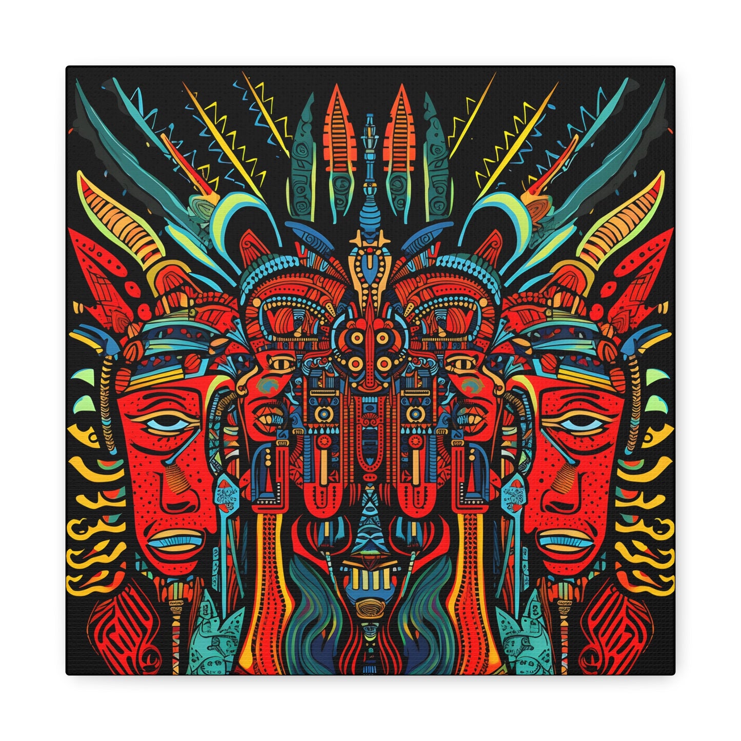 Trippy Devil Fine Art Print Canvas Wall Art