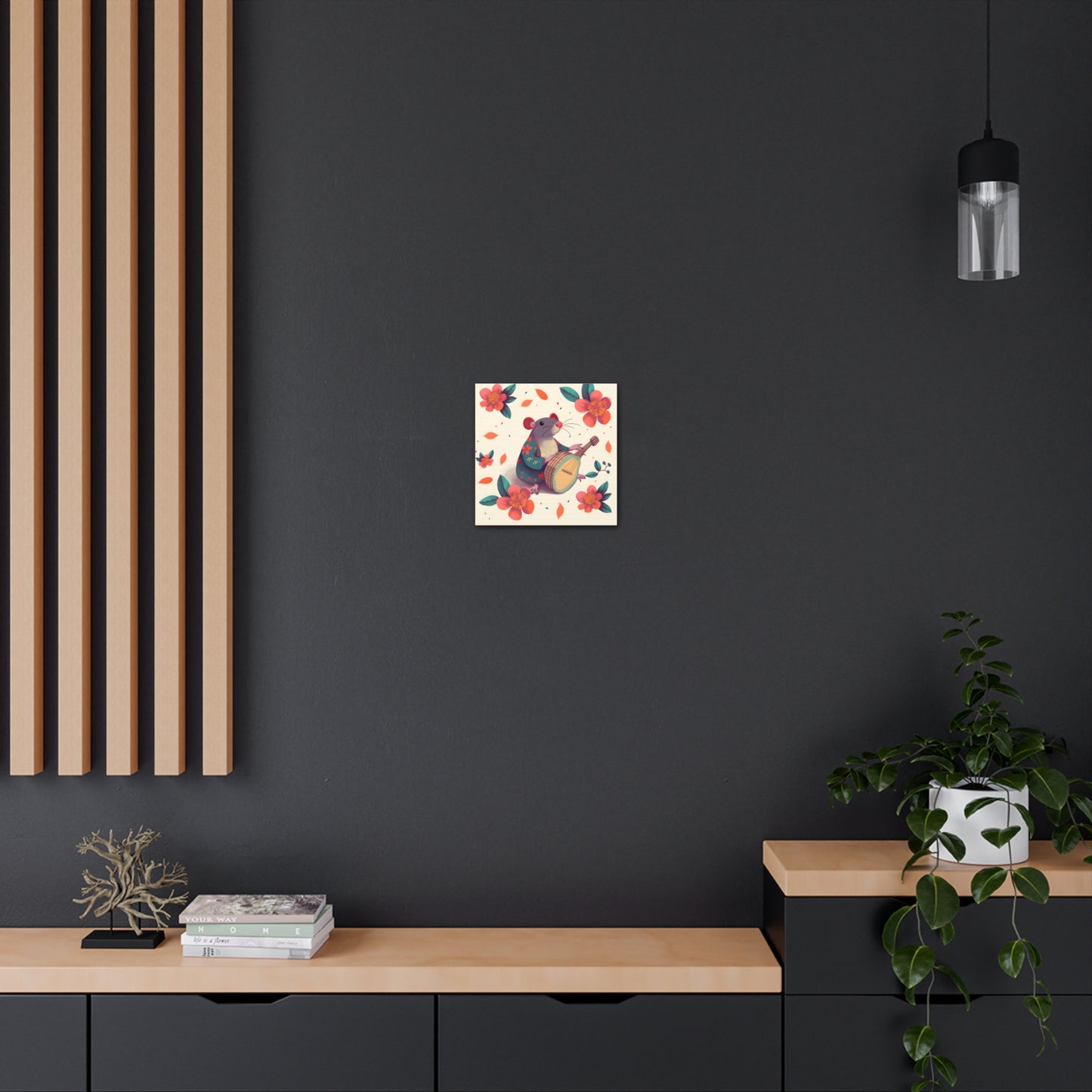 Bohemian Rat Fine Art Print Canvas Wall Art