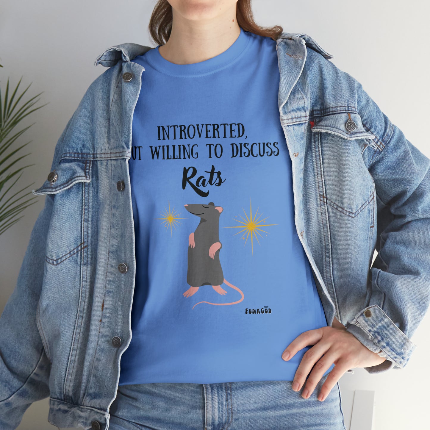 Rat Lover Unisex T-Shirt "Introverted But Willing to Discuss Rats"