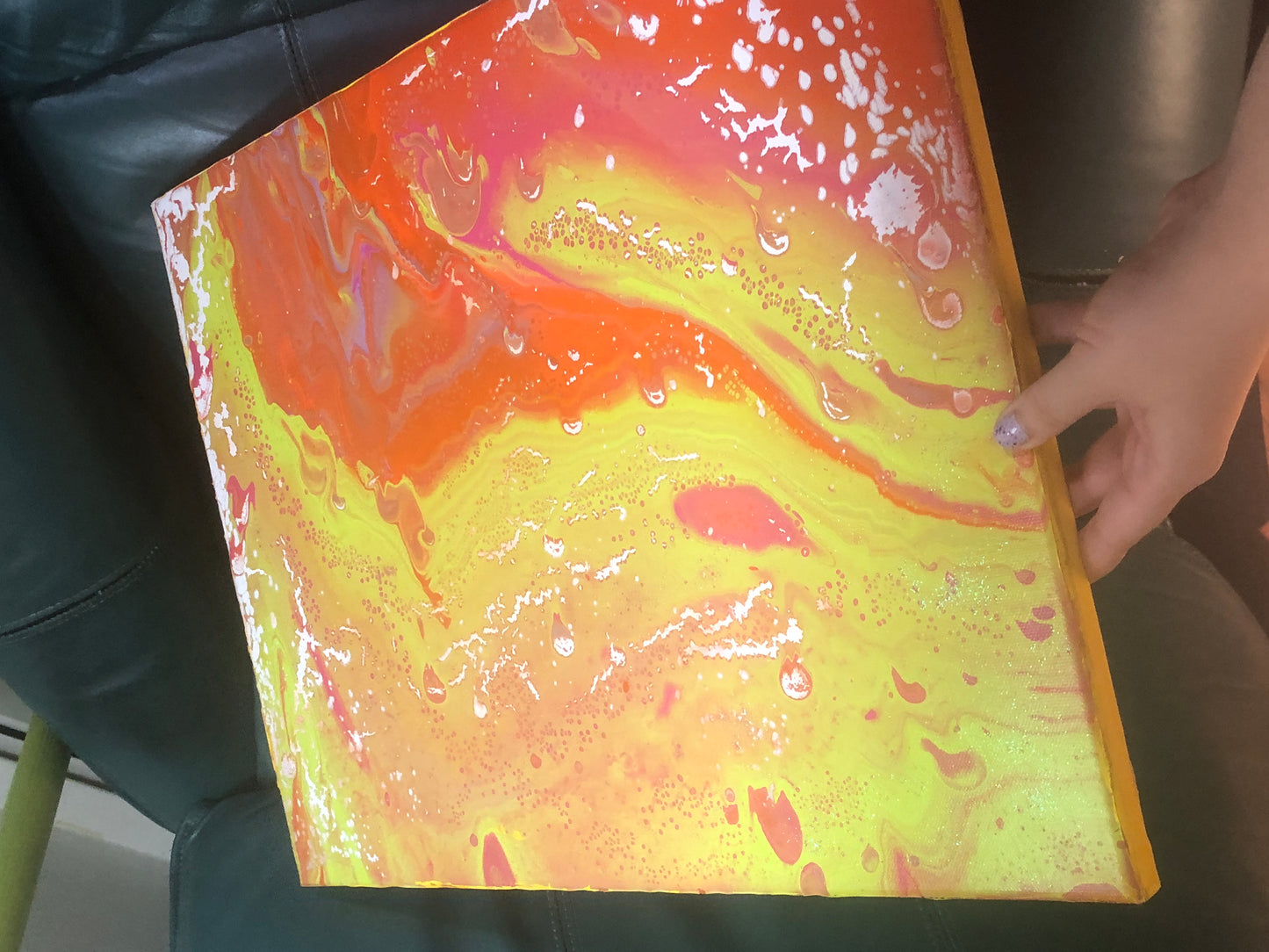 Alien Landscape Psychedelic 16x20 Canvas Painting