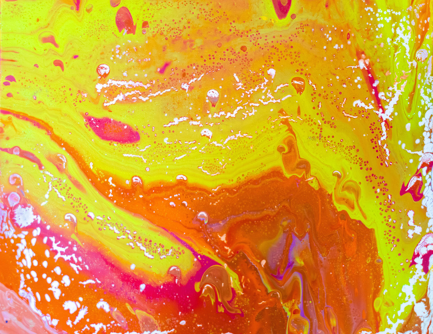 Alien Landscape Psychedelic 16x20 Canvas Painting