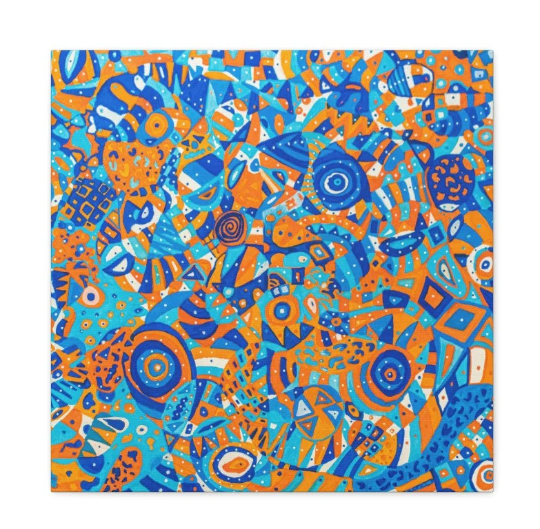Milwaukee Soul Abstract Funky 20x20 Canvas Painting
