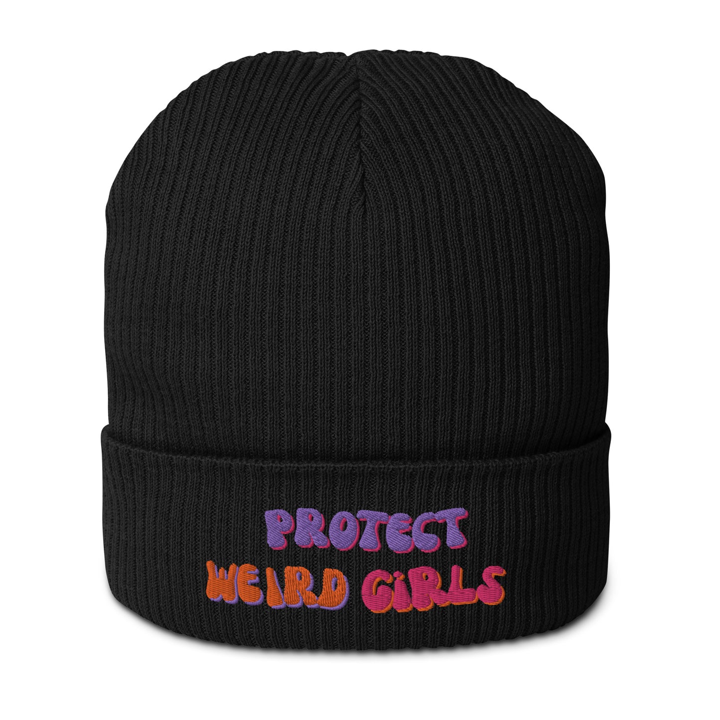 Protect Weird Girls Knit Beanie