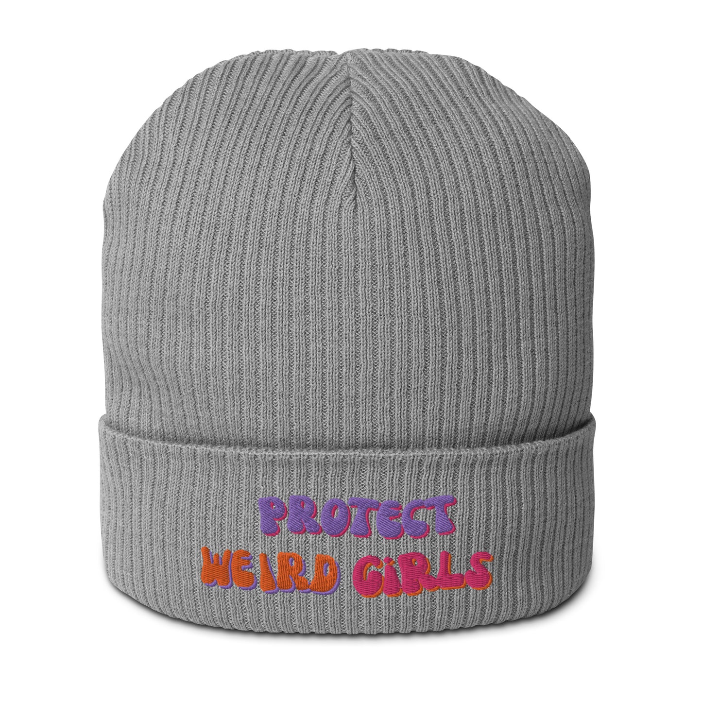 Protect Weird Girls Knit Beanie