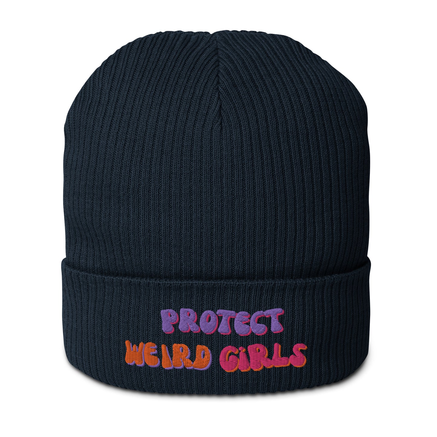 Protect Weird Girls Knit Beanie