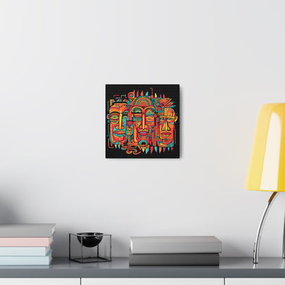 Laughing Aztecs Fine Art Print Canvas Wall Art