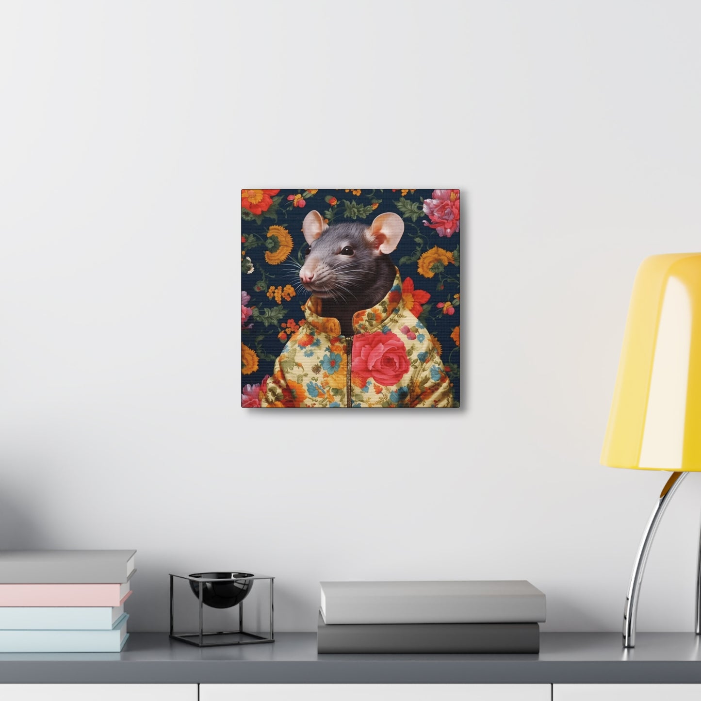 Fancy Rat Fine Art Print Canvas Wall Art