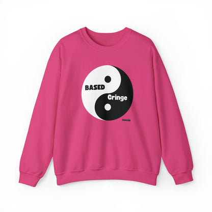 Based/Cringe Yin Yang Funny Unisex Casual Sweatshirt