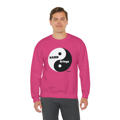 Based/Cringe Yin Yang Funny Unisex Casual Sweatshirt