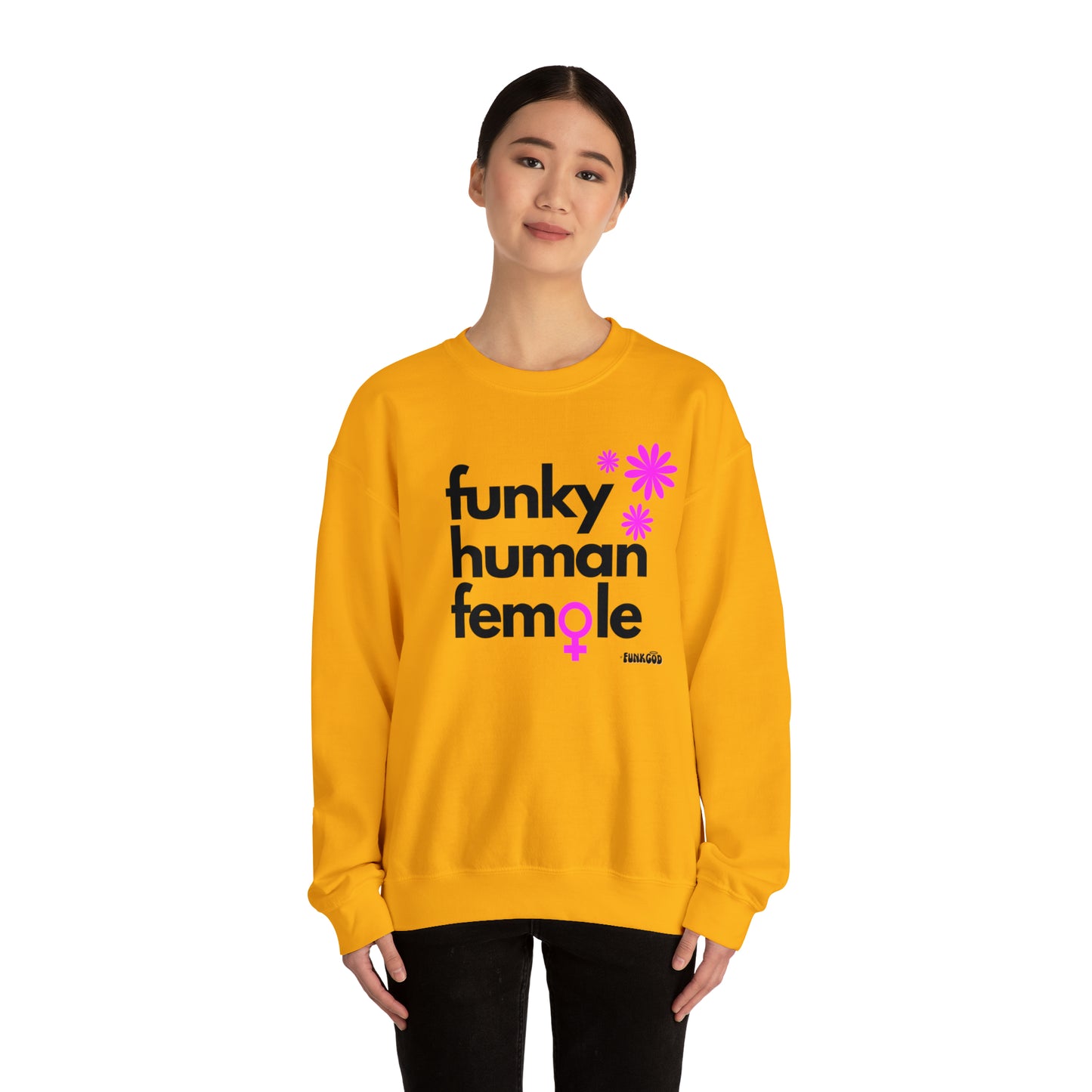 Funky Human Female Slogan Women's Casual Sweatshirt