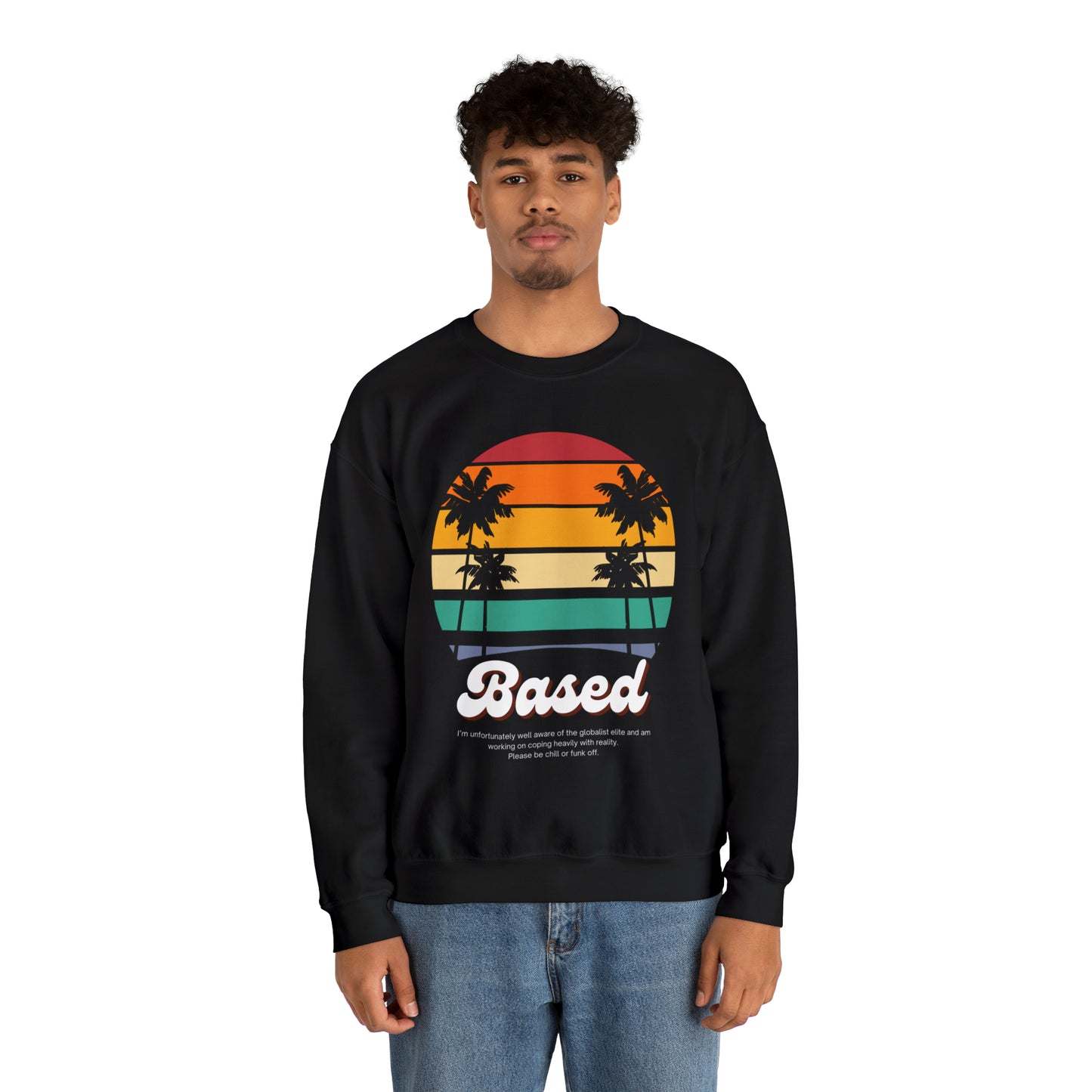 Based Retro 70s Unisex Casual Sweatshirt