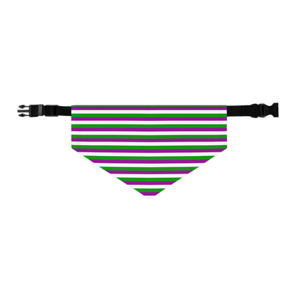 TERF Striped Pet Bandana Collar