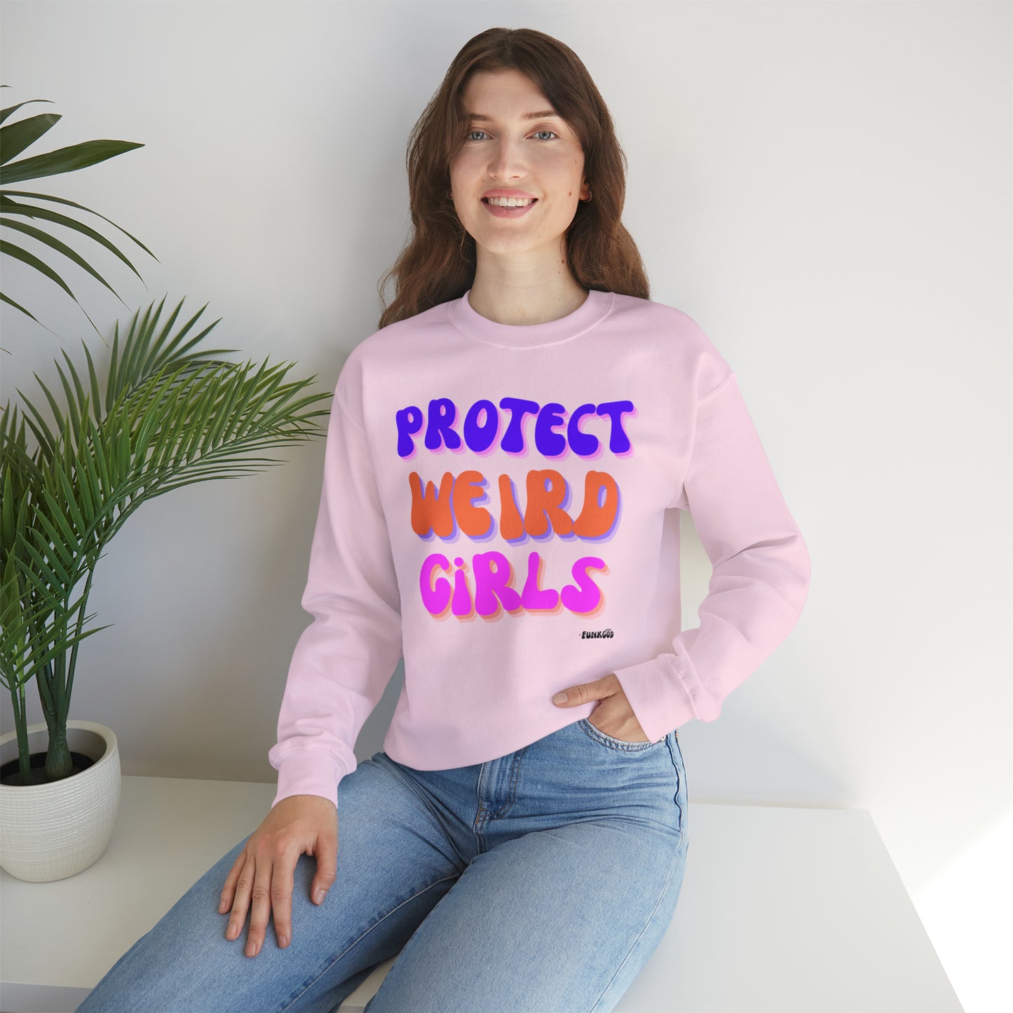 Protect Weird Girls Unisex Casual Sweatshirt