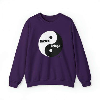 Based/Cringe Yin Yang Funny Unisex Casual Sweatshirt