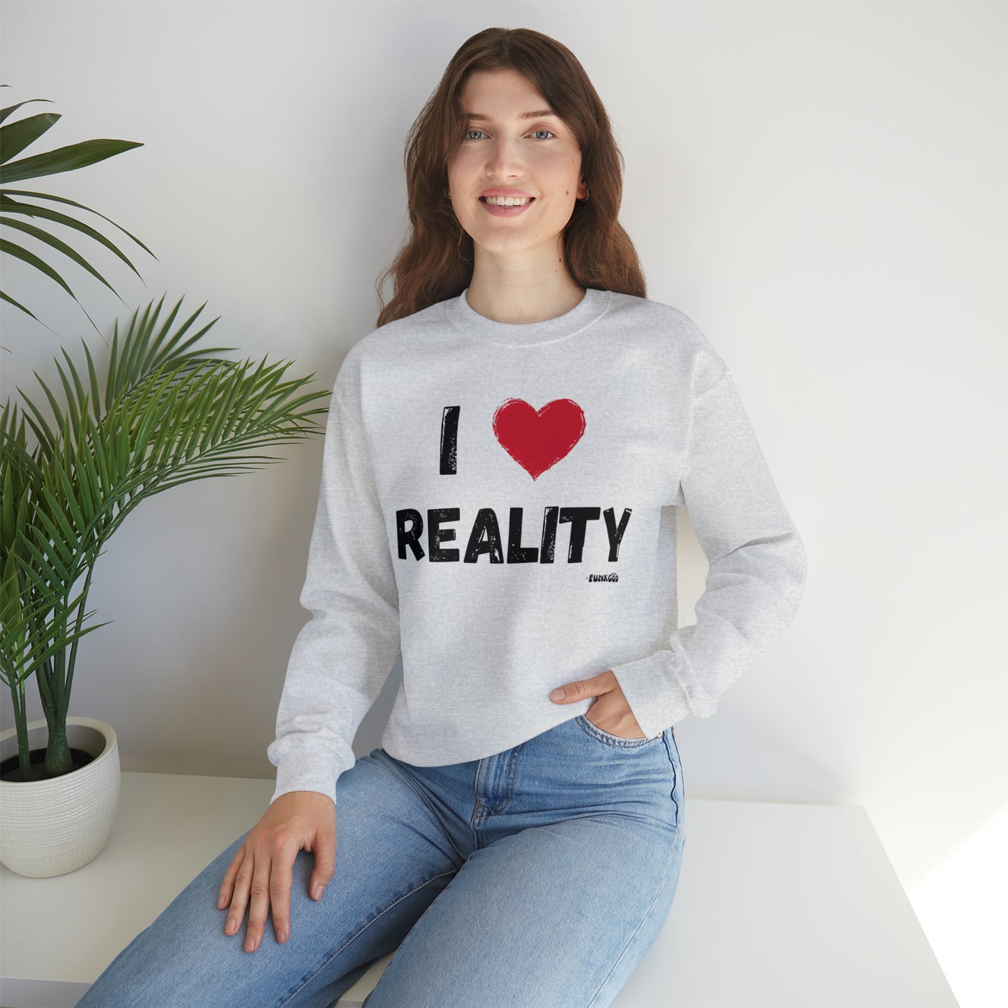 I Heart Reality Unisex Casual Sweatshirt