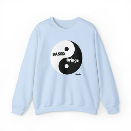 Based/Cringe Yin Yang Funny Unisex Casual Sweatshirt