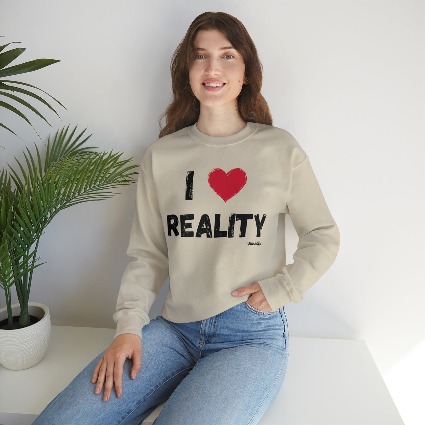 I Heart Reality Unisex Casual Sweatshirt