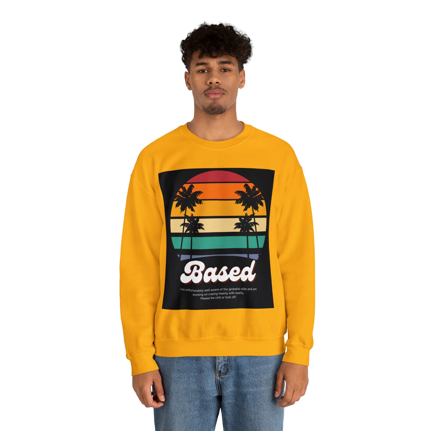 Based Retro 70s Unisex Casual Sweatshirt