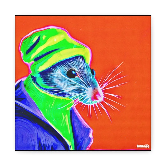 Urban Painting "Street Rat" Canvas Wall Art